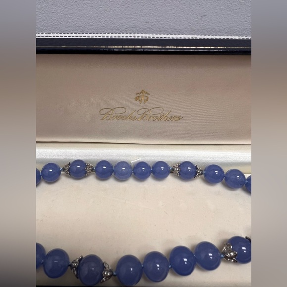 Brooks Brothers NWT Blue/Purple Stone Necklace Style #41711 - Picture 3 of 7